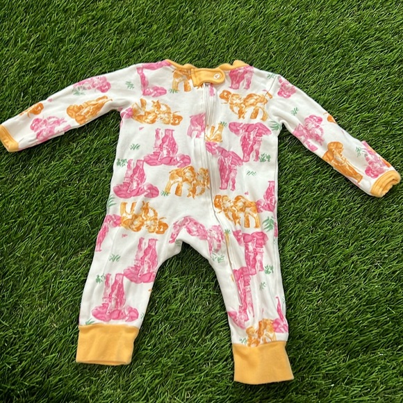 Burt’s Bees Baby Pajamas - Elephant Print - Picture 1 of 4
